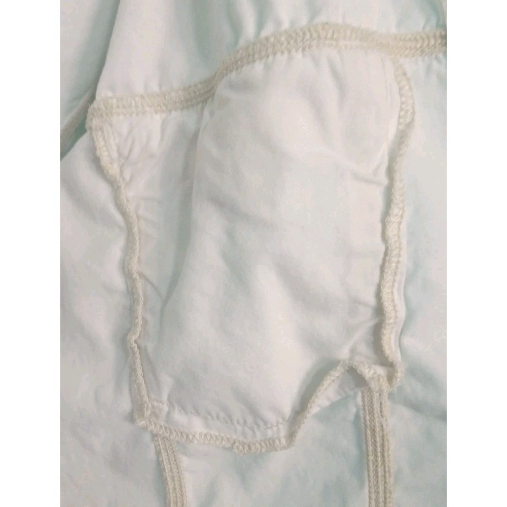 Vntg White Tag Levi Collard Long Sleeve Button Down White Flannel Size LG Cotton - Picture 10 of 10